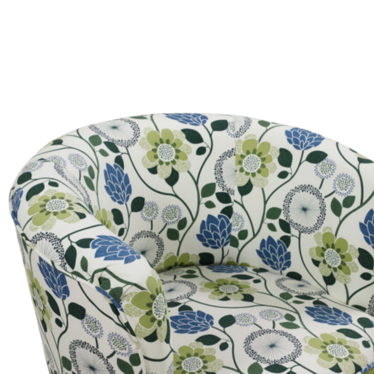Stamford Arm Chair Upholstered in Scandi Digital Print Fabric
